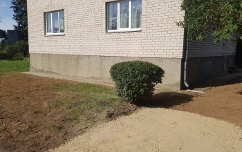 Labiekārtošanas darbi Meža ielā 6