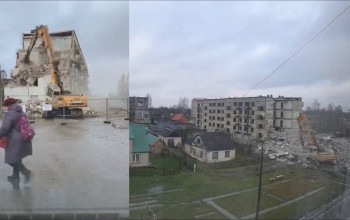 Grausta nojaukšana Ziemeļu ielā 1