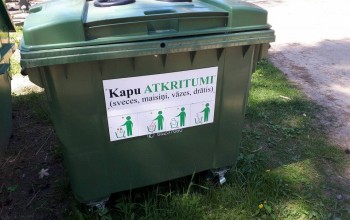 Uzkopjot kapus, aicina šķirot kapu atkritumus!