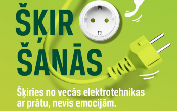 Šogad elektrotehnikas šķirošanas akcijā Jēkabpilī savākta teju uz pusi vairāk sadzīves tehnika kā pērn