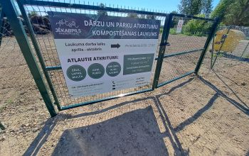 Dārzu un parku atkritumu kompostēšanas laukums Madonas ielā 53a, Jēkabpilī