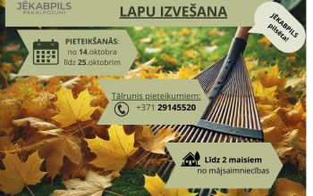 Bezmaksas lapu izvešana Jēkabpils pilsētā