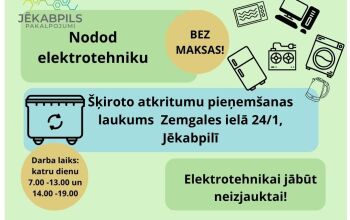 Nolietotās elektrotehnikas nodošana Jēkabpilī 