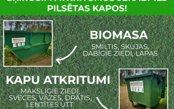 Aicina šķirot kapu atkritumus