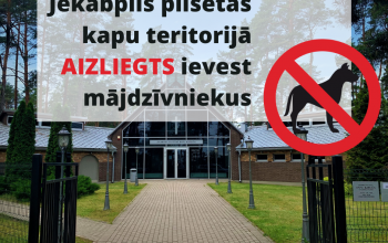 Atgādinām, ka Jēkabpils pilsētas kapsētu teritorijā nedrīkst vest pastaigās mājdzīvniekus 