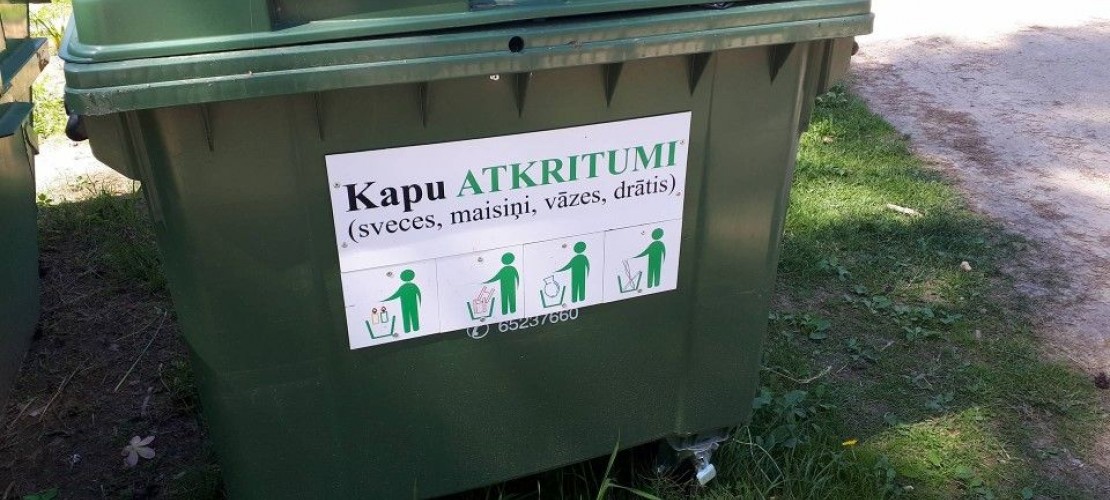 Uzkopjot kapus, aicina šķirot kapu atkritumus!