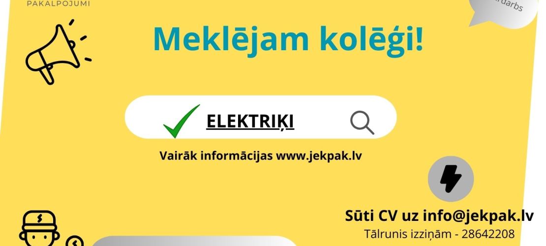 Vakance - elektriķis